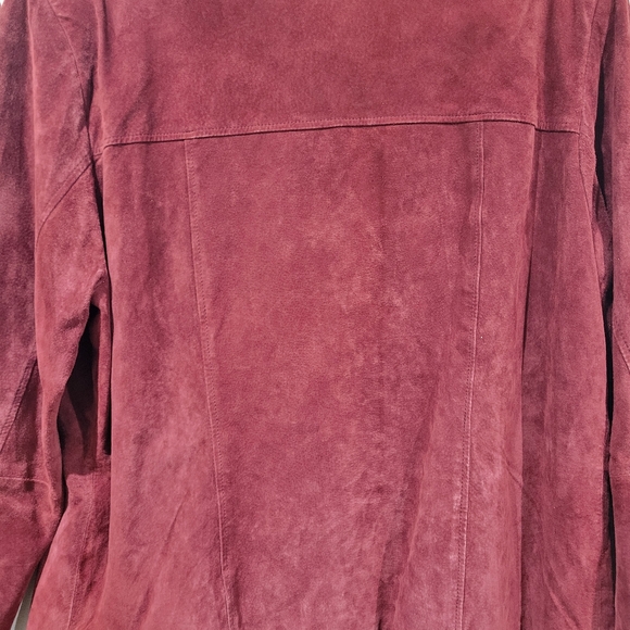 Leather Jacket Maroon - Picture 7 of 8